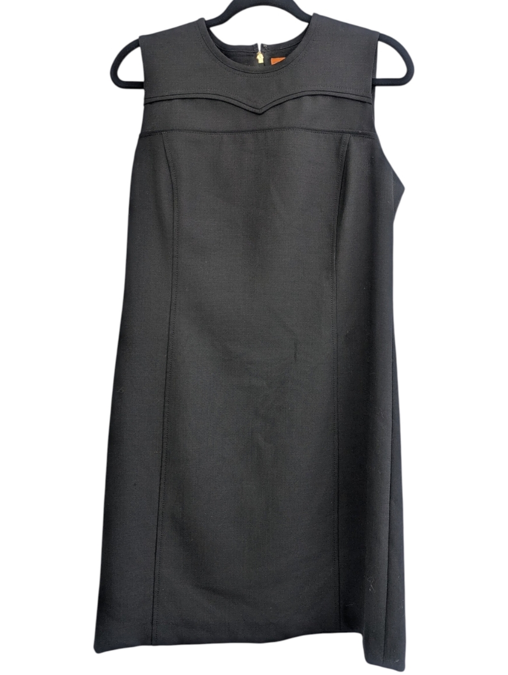 Tory Burch Black Wool Blend Sheath Dress